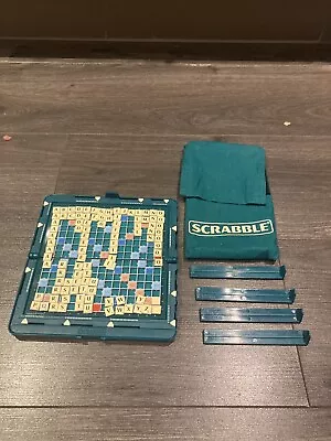 Vintage Travel Magnetic Scrabble Board Game Tiles Spears Retro Gaming • £19.99