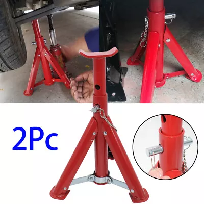 2Pcs Jack Stand 3 Ton Lifting Folding Heavy Duty Car Support W/ Handle Locks AU • $44.82