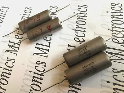 Matched Pair 0.1uF 100nF 1000V PIO Audio Capacitor USSR Crystal Sound  K40Y-9    • $6.60