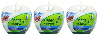 3x Croc Odor Fridge XL Smell Neutraliser Deodoriser Food Safe Freshener Natural • £11.55