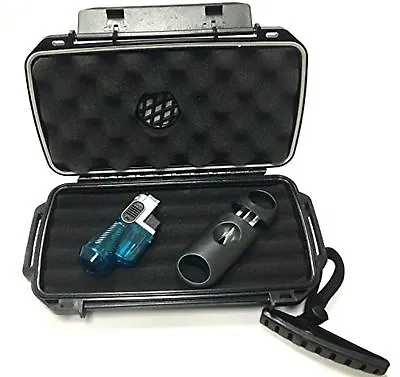 F.e.s.s Fess Trident Gift Set Travel Cigar Humidor Waterproof Holder Case • $24.98