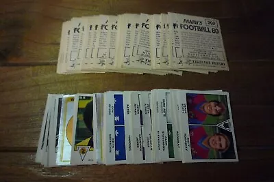 Panini Football 80 Football Stickers From 1980 - VGC! Pick Your Stickers! • £0.99