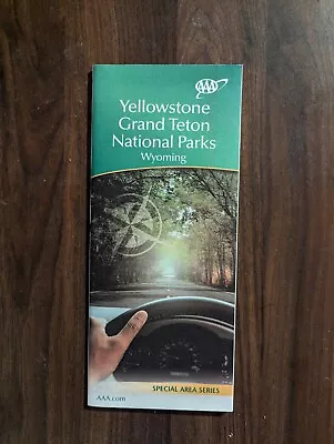 AAA Map Yellowstone Grand Teton National Parks • $8