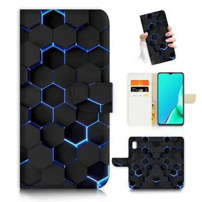 ( For Optus X Power 2 ) Flip Wallet Case Cover AJ24489 Cell Abstract • $12.99