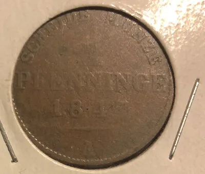 $9.95 • Buy 1847A German States, PRUSSIA, Friedrich Wilhelm IV, 4 Pfennig Coin-KM#454