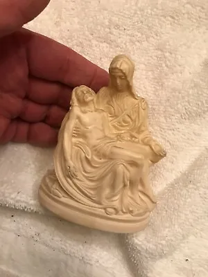 * Vintage G. Ruggeri Sculptor Virgin Mary & Jesus Pietta Figurine  Italy • $9.99