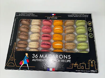 Authentic Imported French Macarons 395g 6 Flavours  36 Macaroons  Chocolate • £19.99
