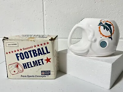 Sports Concepts Vintage 1986 Miami Dolphins Official NFL Football Helmet Mug NOS • $19.99