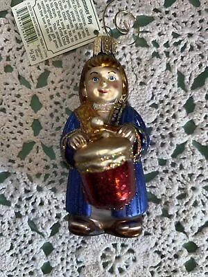 Vintage Little Drummer Boy Mercury Glass Christmas Ornament • $11.96