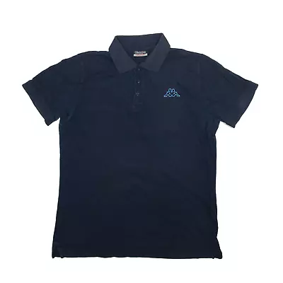 KAPPA Polo Shirt Blue Short Sleeve Mens M • £12.99