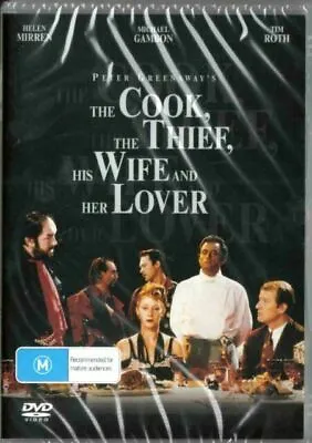 The Cook Thief His Wife And Her Lover DVD New And Sealed Australian Release • $12.95