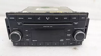 $149.99 • Buy Jeep Wrangler Nitro 07 08 AM/FM Radio Uconnect CD 5064411 Caravan Liberty 2008