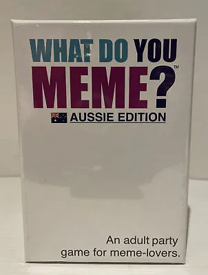 $37.95 • Buy What Do You Meme? Aussie Edition Card Game Brand New & Sealed