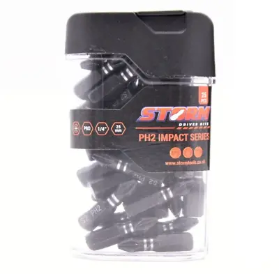 £7.99 • Buy 25x PH2-25mm Phillips Impact Duty Screwdriver Drill Bits Set Professional