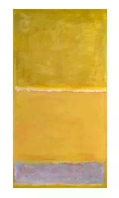 55” MARK ROTHKO 'Untitled Yellow'1950-2. Hand Printed Screenprint  • $750