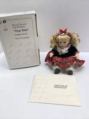 Marie Osmond Tiny Tots Collector Doll Cassidy Long Blond Hair Original Box • $25