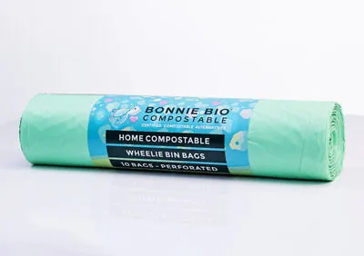 Bonnie Bio 240L Compostable Garbage & Wheelie Bin Bags – Roll Of 10 (BB-240L) • $18