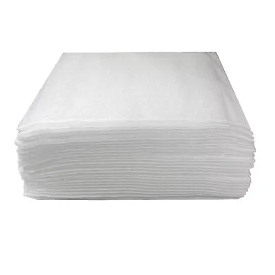 UBMOVE 7-3/8 X7-1/2  White Foam Pouches For Cups (25 Pack) Protect Dishes • $9.50