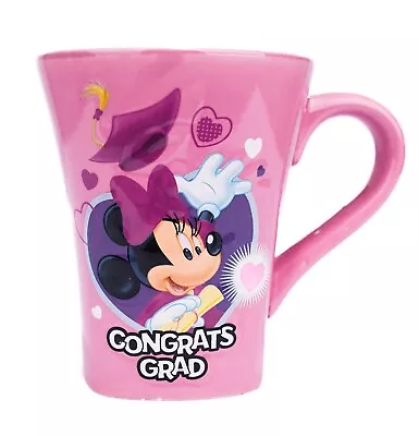 Disney Minnie Mouse Purple Pink Congrats Grad Graduation Coffee Cup Mug Kcare  • $14.50