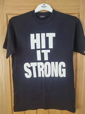 £19.99 • Buy Vintage Wwe The Rock Hit It Strong Hit It Fast Tshirt Size Medium 2000s 