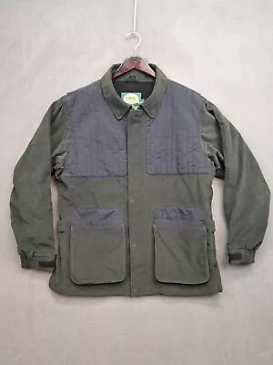 Cabelas Dry Plus Fleece Shooting Jacket Green Mens Size L Padded Chest • $24.99