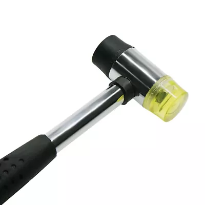 2-Way 25mm Mini Small Rubber And Nylon Head Face Mallet Hammer Handle Shaft • $6.99
