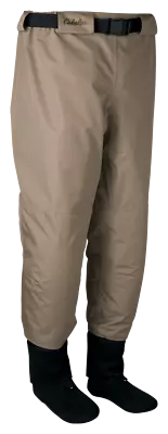 Cabela's Premium Breathable Stocking-Foot Pant Waders For Men - Tan - Extra Larg • $79.73