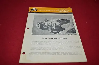 Massey Ferguson 200 Loader Product Information Manual Dealers Brochure DCPA4  • $14.99