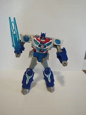 Transformers Robots In Disguise Power Surge 12  Optimus Prime Talking W/ Sword  • $24.23