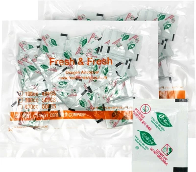 $10.99 • Buy Fresh & Fresh (80 Packet) Premium Oxygen Absorbers 100 CC- (2 Bag Of 40 Packet)