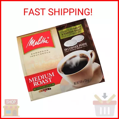 Melitta Coffee Pods Medium Roast 18 Count (Pack Of 6) 108 Total Pods • $47.62