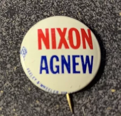 RICHARD M. NIXON SPIRO AGNEW For President 7/8  Political Campaign Button / Pin • $7