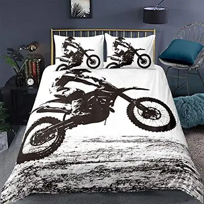 Dirt Bike Comforter Coversports Biker Motocross Racing Moves Themeyouth Cool Tee • $50.20