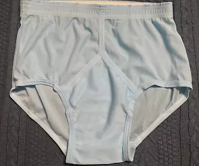 Vintage Jockey Nylon TRICOT Brief Men's Underwear USA Made Blue NWOT Size L M 36 • $20.95
