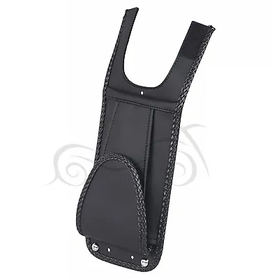 Motorcycle Black Gas Tank Bib With Pouch For Harley Softail FLSTC FXST Classic • $41.98