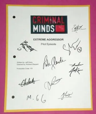 Criminal Minds Signed Script Rpt Pilot Matthew Gray Gubler  Shemar Moore • $19.50