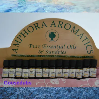 Amphora Aromatics Organic Aromatherapy  Essential Oils 10ml 100% • £11.50