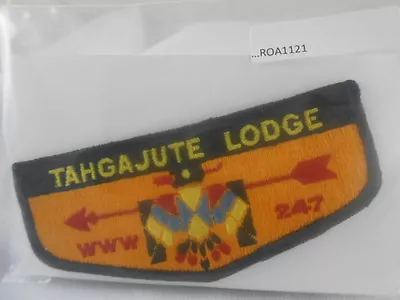 BOY SCOUTS O.A. LODGE 247 TAHGAJUTE BLACK BORDER NO FDLs CLOTH BACK   ROA1121 • $24.99