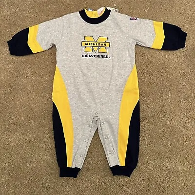 Michigan Wolverines Infant 18 Month Old One Piece Warm Outdoor Maze & Blue • $29.99