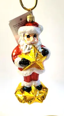 Christopher Radko  Christmas Star Joy Santa  00-076-QVC Vintg Radko-New In Pkg • £81.98