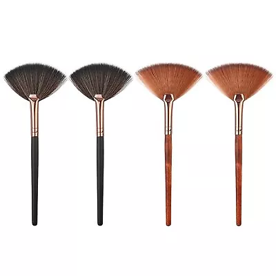 2/4pcs Fan Facial Mask Brush Highlighter Contour Powder Blending Makeup Brushes • $8.45