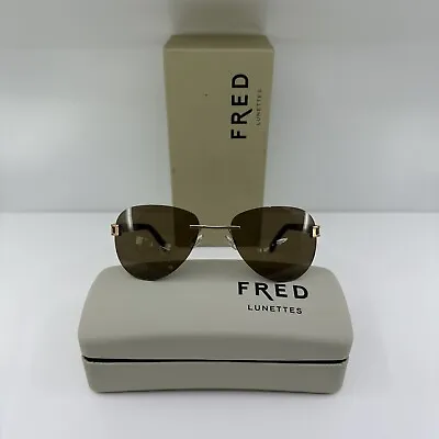 New Fred LUNETTES Sunglasses Luxury Rimless Hawai V F1 Sunglasses C. 204 France • $1399.99