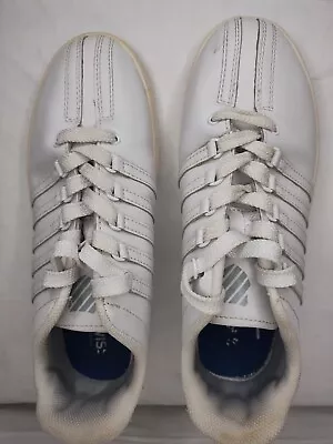 Classic White Low Top K-Swiss Sneaker Shoe Unisex Size 7 • $25