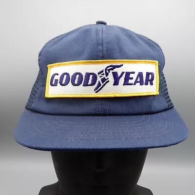 Vintage Goodyear Trucker Snapback Hat Swingster Patch Wingfoot Cap 80s 90s VTG • $23.98