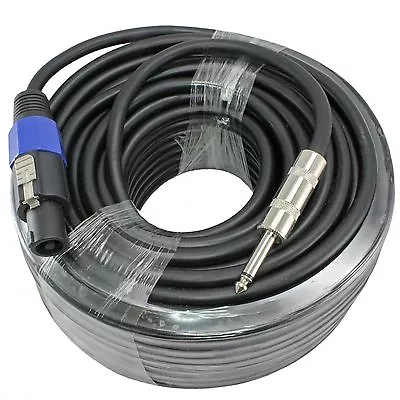 2conductor 14ga Gauge Awg PA Speaker Cable 100 Ft Foot Speakon Compatible To 1/4 • $36.22