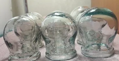 6 Pcs Health Medical Massage Jars USSR Soviet Glass Fire Cupping Cups Vintage • $12