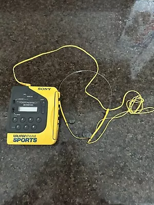 Sony Sports Walkman FM/AM Radio Cassette Player WM-F2078 Vintage Parts Repair • $17.99