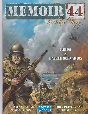 Rule Book Only Days Of Wonder - Memoir '44 By Richard Borg : War Army Game • $11.99