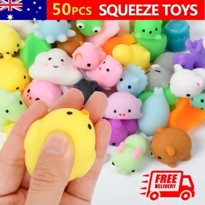 $19.35 • Buy 50Pc Cute Animal Squishies Kawaii Mochi Squeeze Toys Stretch Stress Squishy Gift