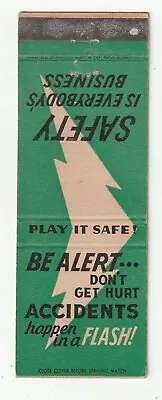 Matchbook Cover - Southern California Gas - Safety - Be Alert - Play It Safe • $2.39